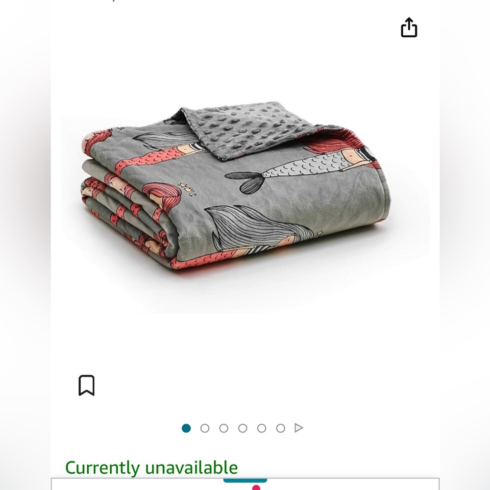 YNM mermaid duvet/weighted blanket cover